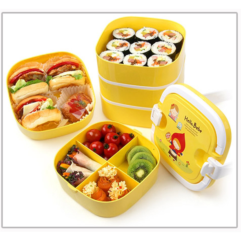 Lock Lock Hello Bebe Baby Lunch Box Five Food Container Bento Portable Outing Ebay