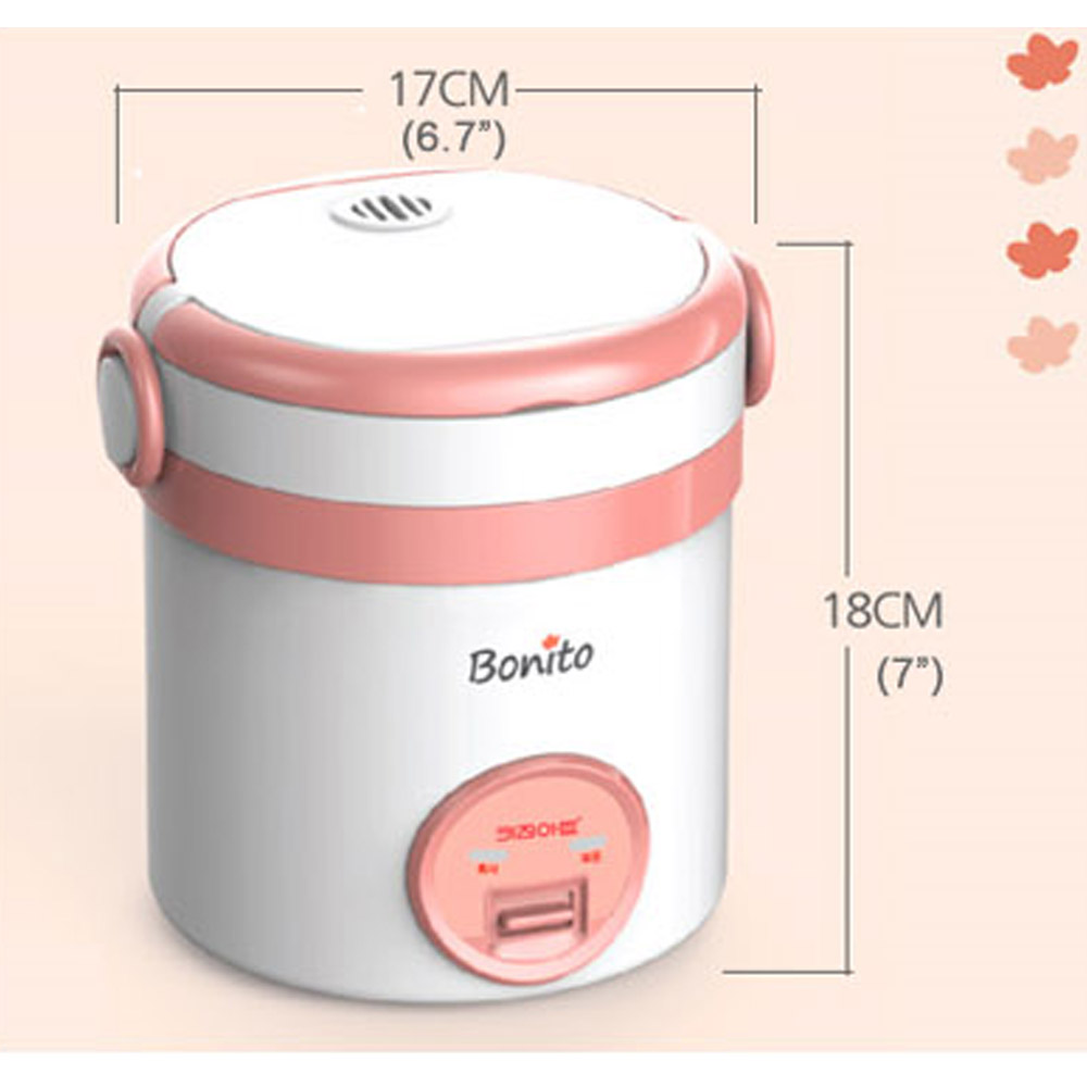Kitchen Bonito Electric Rice Cooker Portable Handle Lunch ...